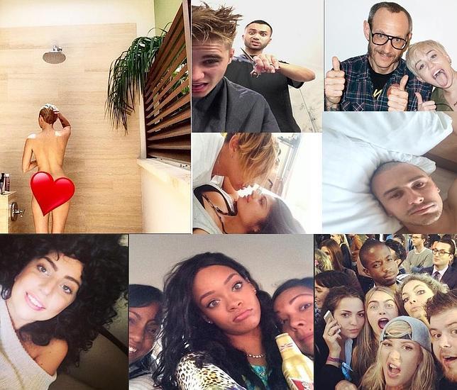 Famosos como Miley Cyrus, Rihanna, James Franco, Lady Gaga o Justin Bieber siempre encuentran una oportunidad para hacerse un selfie