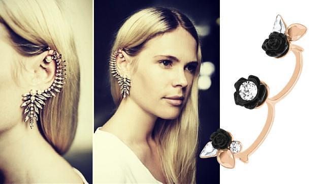 Foto de Instagram de narycla con pendiente «ear cuff» y anillo de Swarovski