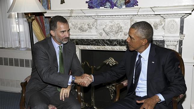 «Buena sintonía» en el encuentro entre el Rey y Obama, que duró más de lo previsto