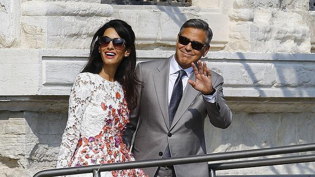 Las primeras fotos de George Clooney y Amal Alamuddin tras su romántica boda veneciana