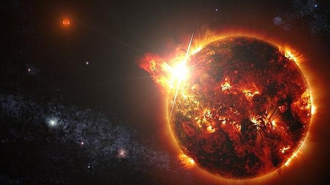 Detectan una «superllamarada» 100.000 veces más intensa que las del Sol