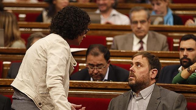 Oriol Junqueras, en el Parlament