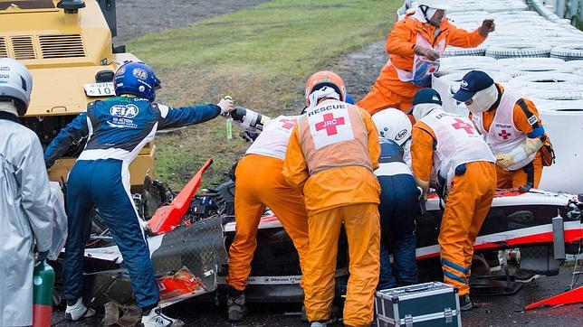 Un portavoz del circuito de Suzuka achaca a la «mala suerte» el accidente de Bianchi