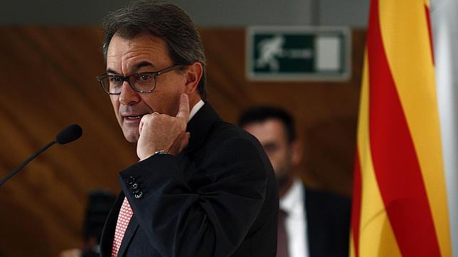 30 de julio de 2014: rueda de prensa en el complejo de La Moncloa tras la reunión mantenida entre Mas y Rajoy