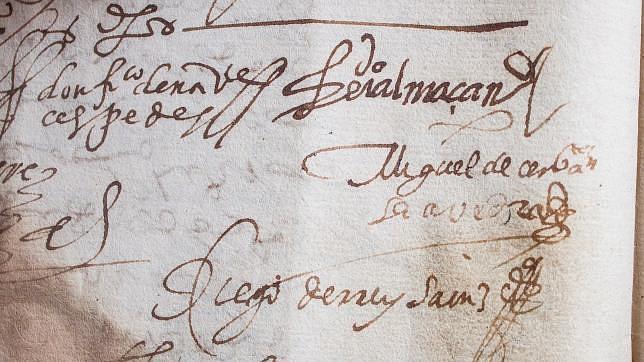 La firma de Cervantes en Estepa