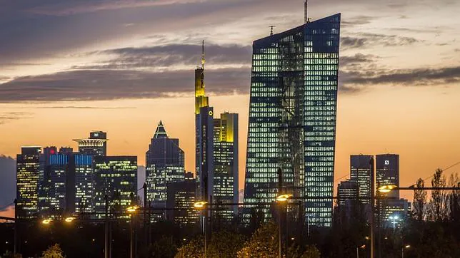 Fotografía panorámica del nuevo edificio del Banco Central Europeo