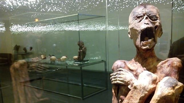 Una de las momias que los visitantes podrán contemplar en el Parque de las Ciencias