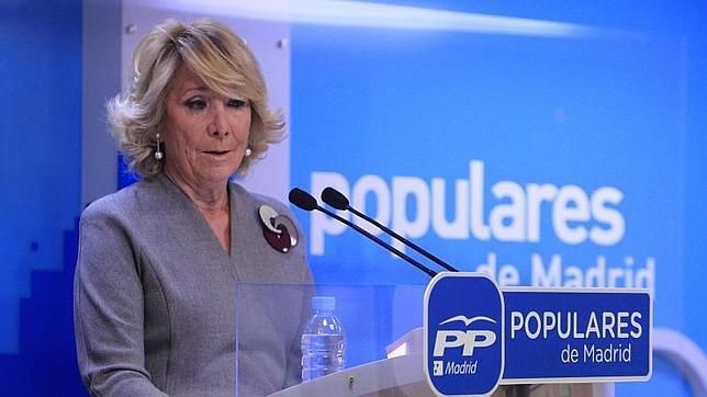 Esperanza Aguirre: «Siento profunda vergüenza y pido perdón a los ciudadanos»