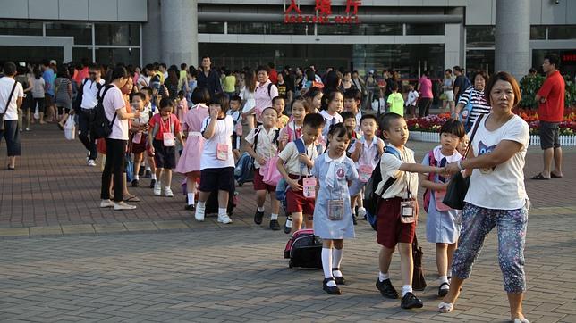 «Niños ancla» en Hong Kong