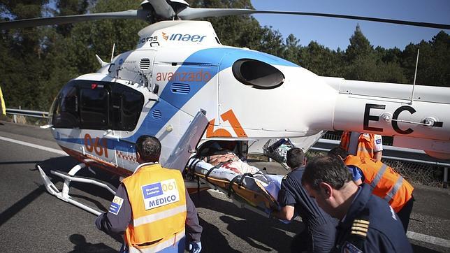 La avioneta accidentada en la AP-9 sufrió una parada de motor