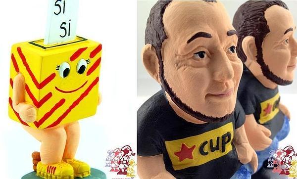 Una urna-caganer para votar la independencia, novedad navideña