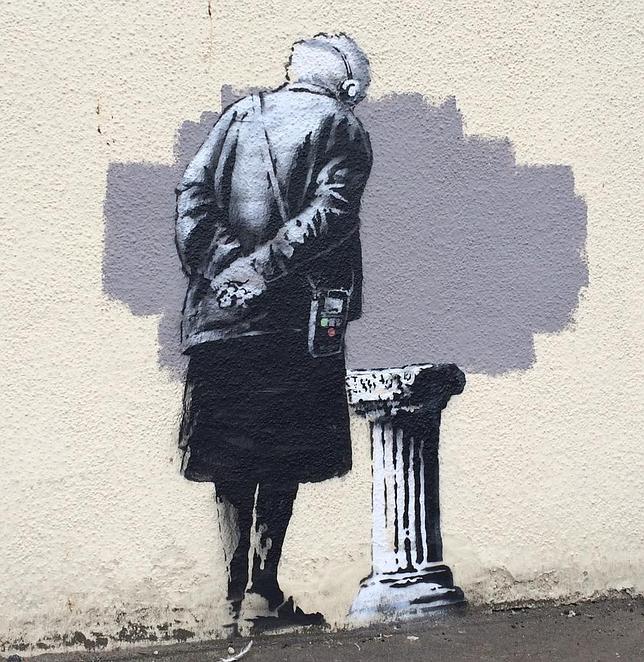 Un Banksy arrancado de una pared en Inglaterra se venderá en Estados Unidos