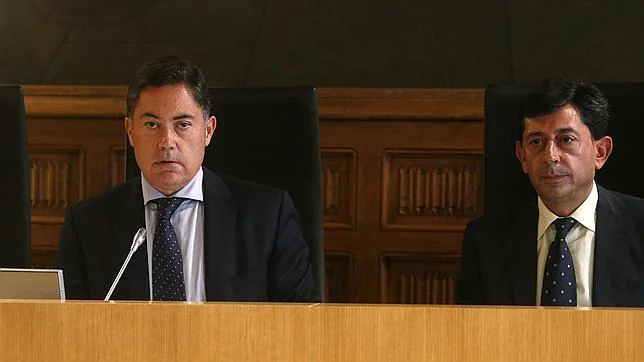 Marcos Martínez en un pleno de la Diputación de León