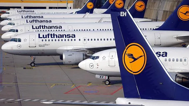 Aviones de la compañía alemana Lufthansa