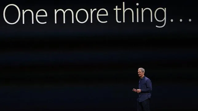 Tim Cook, CEO de Apple, en una keynote