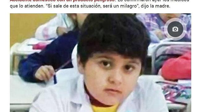 Declaran la muerte cerebral de un niño que inhaló purpurina