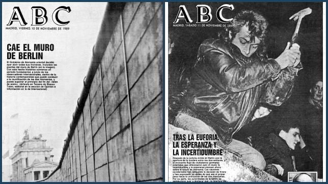 Así contó ABC la caída del muro de Berlín