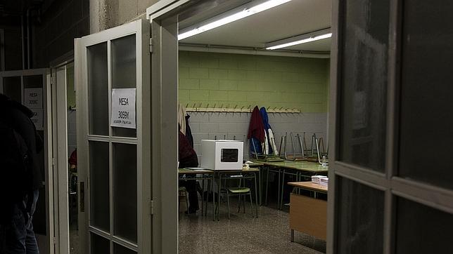 Uno de los colegios donde se votó el 9-N