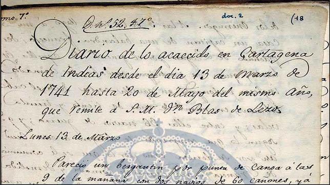 Así fue la batalla de Cartagena en 1741, según lo cuenta Blas de Lezo en su diario