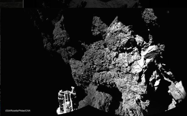 La primera foto de Philae sobre el cometa