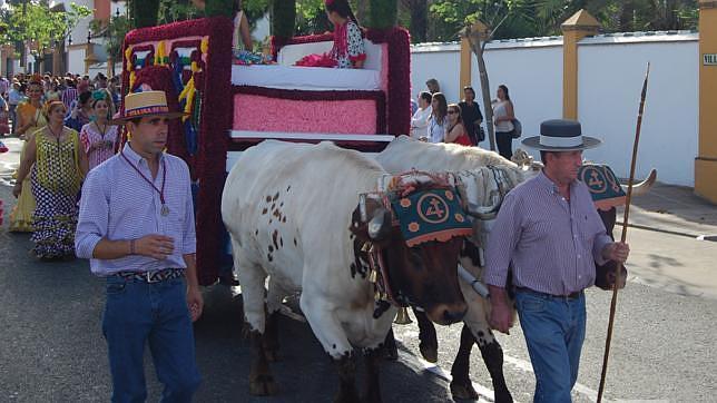 Carreteros y galeristas peregrinan al Cortijo del Cuarto de Dos Hermanas