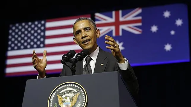 Barack Obama en Brisbane (Australia)