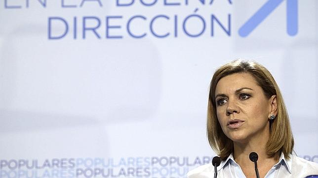 Cospedal acusa al PSOE de querer «dinamitar» las reglas del juego en España