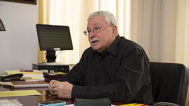 Joaquín Leguina, durante la entrevista