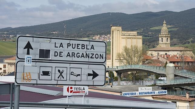 Vista de La Puebla de Arganzón, municipio del condado burgalés de Treviño