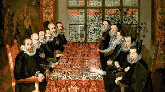 Las delegaciones española e inglesa en la Conferencia de Somerset House, llamada también Tratado de Londres