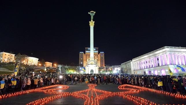 Ucrania conmemora el aniversario de la revuelta del Maidán