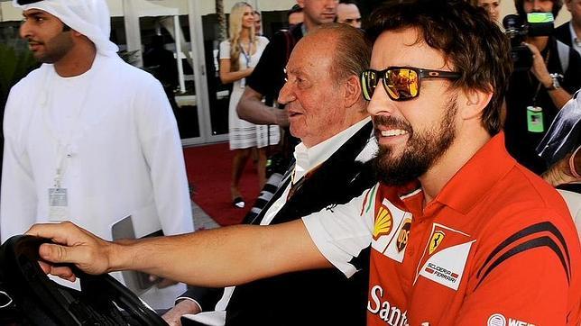 Fernando Alonso, junto al Rey