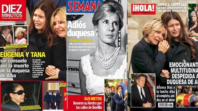 El emotivo adiós a la duquesa de Alba, portada de todas las revistas