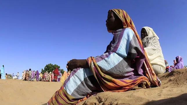 Imagen que muestra a una población al norte de Darfur