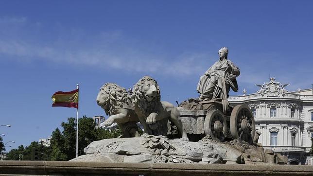 La fuente de la diosa Cibeles en la plaza homónima