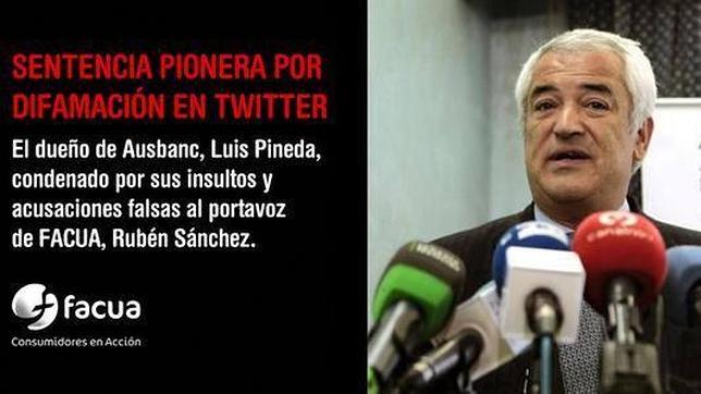 Condenado a tuitear durante 30 días el fallo del juez en su contra por difamación