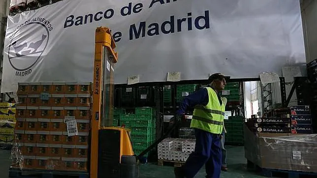 En la imagen, instalaciones del Banco de Alimentos de Madrid
