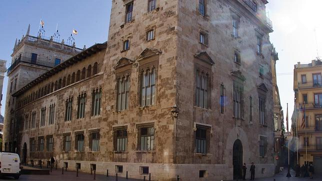 Imagen del Palau de la Generalitat tomada este lunes