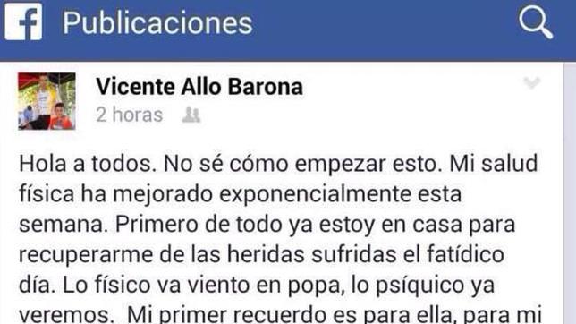 El policía herido en el atraco: «Gracias mi ángel de la guardia, Vane te quiero»