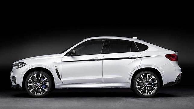 El Paquete Aerodinámico ensalza el dinamismo del BMW X6. Muchas de sus piezas son de carbono.