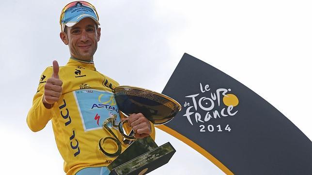 Nibali, vigente campeón del Tour de Francia con el Astana