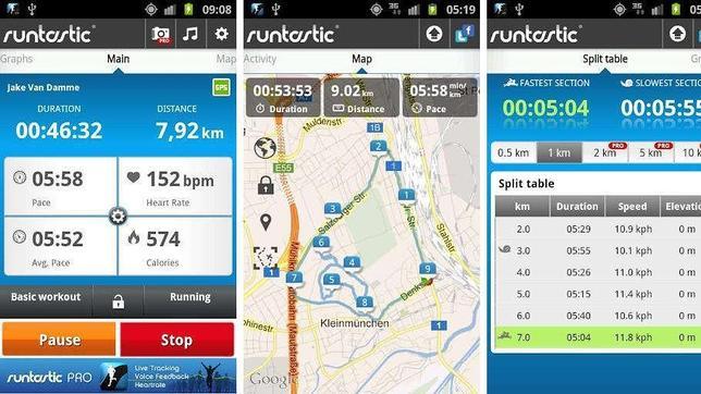 Runtastic registra la actividad física del usuario y la analiza como un entrenador personal
