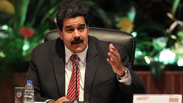 Nicolás Maduro pronuncia un discurso durante la sesión plenaria de la XIII Cumbre del ALBA