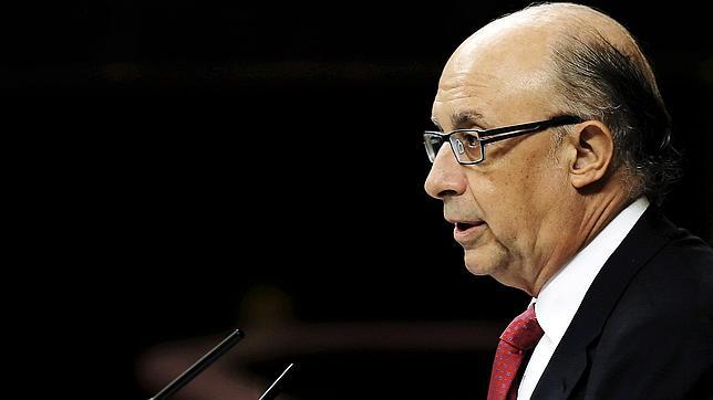 El ministro Cristóbal Montoro durante la presentación de la reforma fiscal