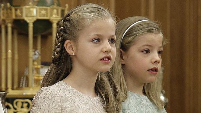 La Princesa Leonor junto a su hermana, la Infanta Sofía