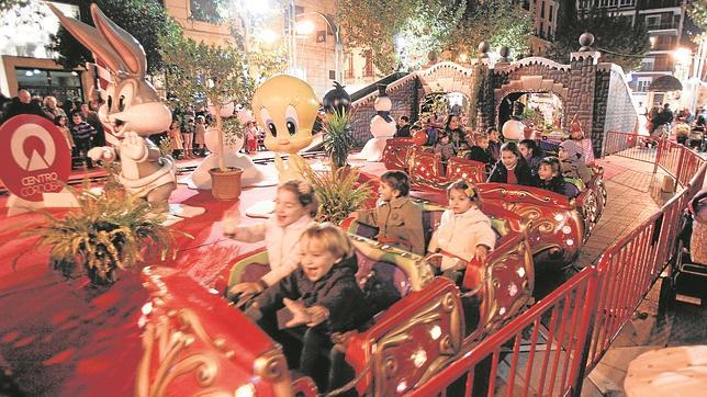 Una de las atracciones instaladas en el bulevar