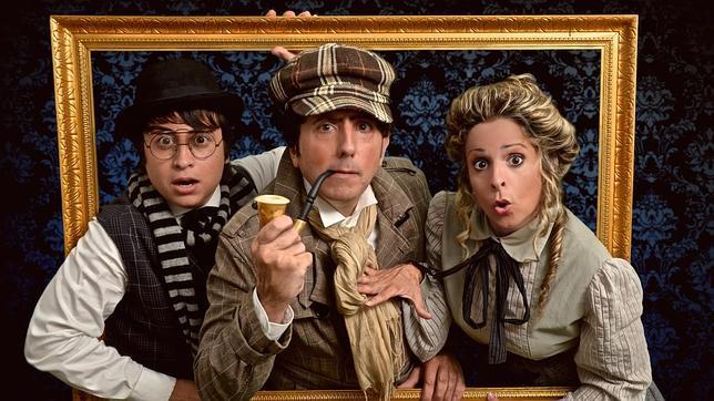 Actores del musical 3D "Sherlock Holmes y el Cuadro Mágico"
