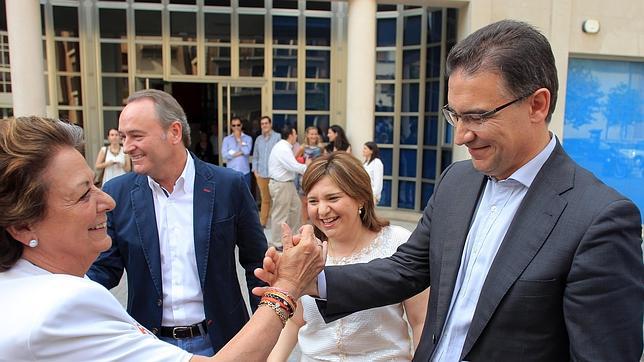 Barberá, Fabra, Bonig y Castellano, el día que se produjo el relevo en el PPCV