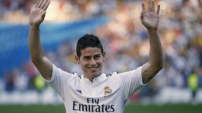 James Rodríguez, el día de su presentación
