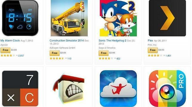 Amazon regala 40 «apps» valoradas en más de 200 dólares